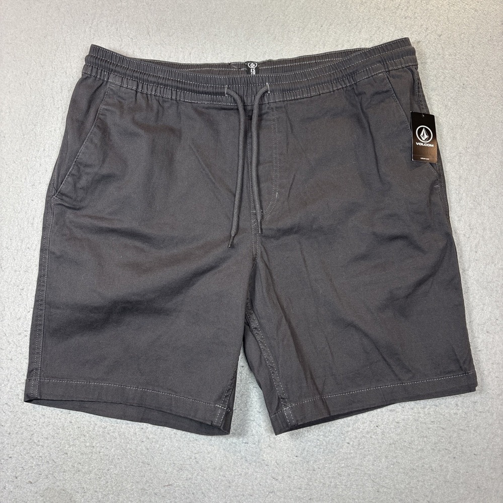 Volcom‎ Men's Road Trip Elastic Waist Stretch Shorts Size XLarge Gray NWT